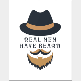 Real Men Have Beard Posters and Art